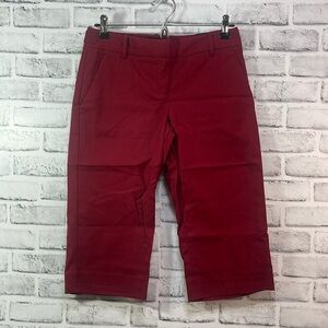 The Limited Cassidy Fit Red Capri NWT